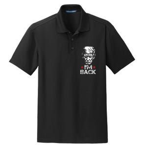 Trump For President 2024 Trump Won Trump IM Back Dry Zone Grid Polo