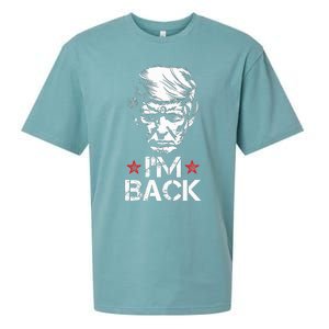 Trump For President 2024 Trump Won Trump IM Back Sueded Cloud Jersey T-Shirt