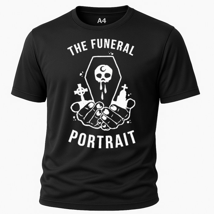 The Funeral Portrait Coffin Skull Cooling Performance Crew T-Shirt