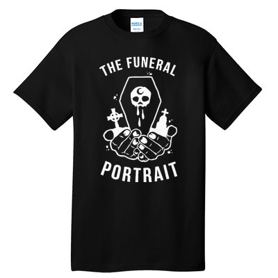 The Funeral Portrait Coffin Skull Tall T-Shirt