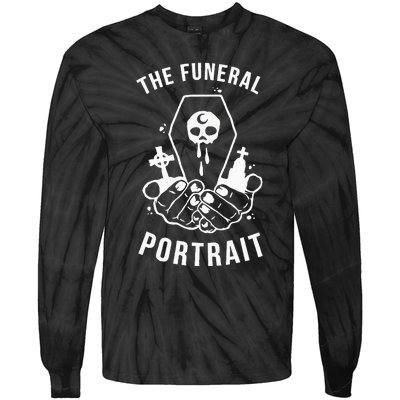 The Funeral Portrait Coffin Skull Tie-Dye Long Sleeve Shirt