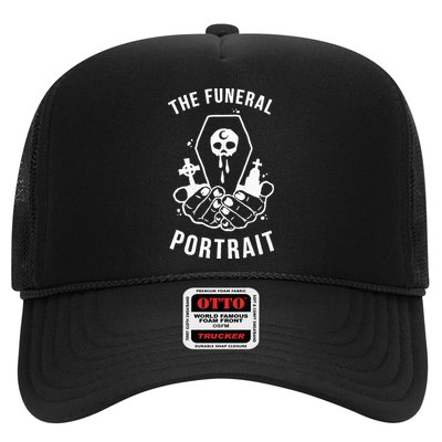 The Funeral Portrait Coffin Skull Trucker Hat