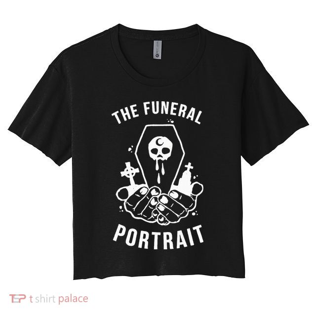 The Funeral Portrait Coffin Skull Crop Top
