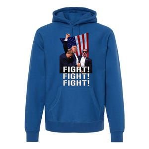 Trump Fist Pumped Fight Pray For Trump America Gift Premium Hoodie