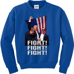 Trump Fist Pumped Fight Pray For Trump America Gift Kids Sweatshirt