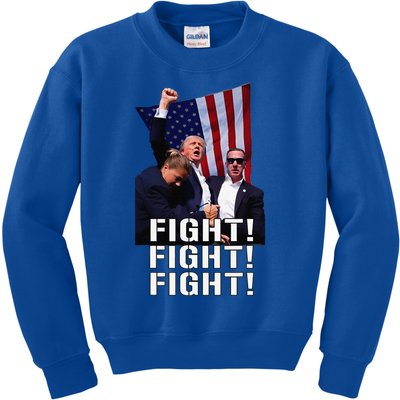 Trump Fist Pumped Fight Pray For Trump America Gift Kids Sweatshirt