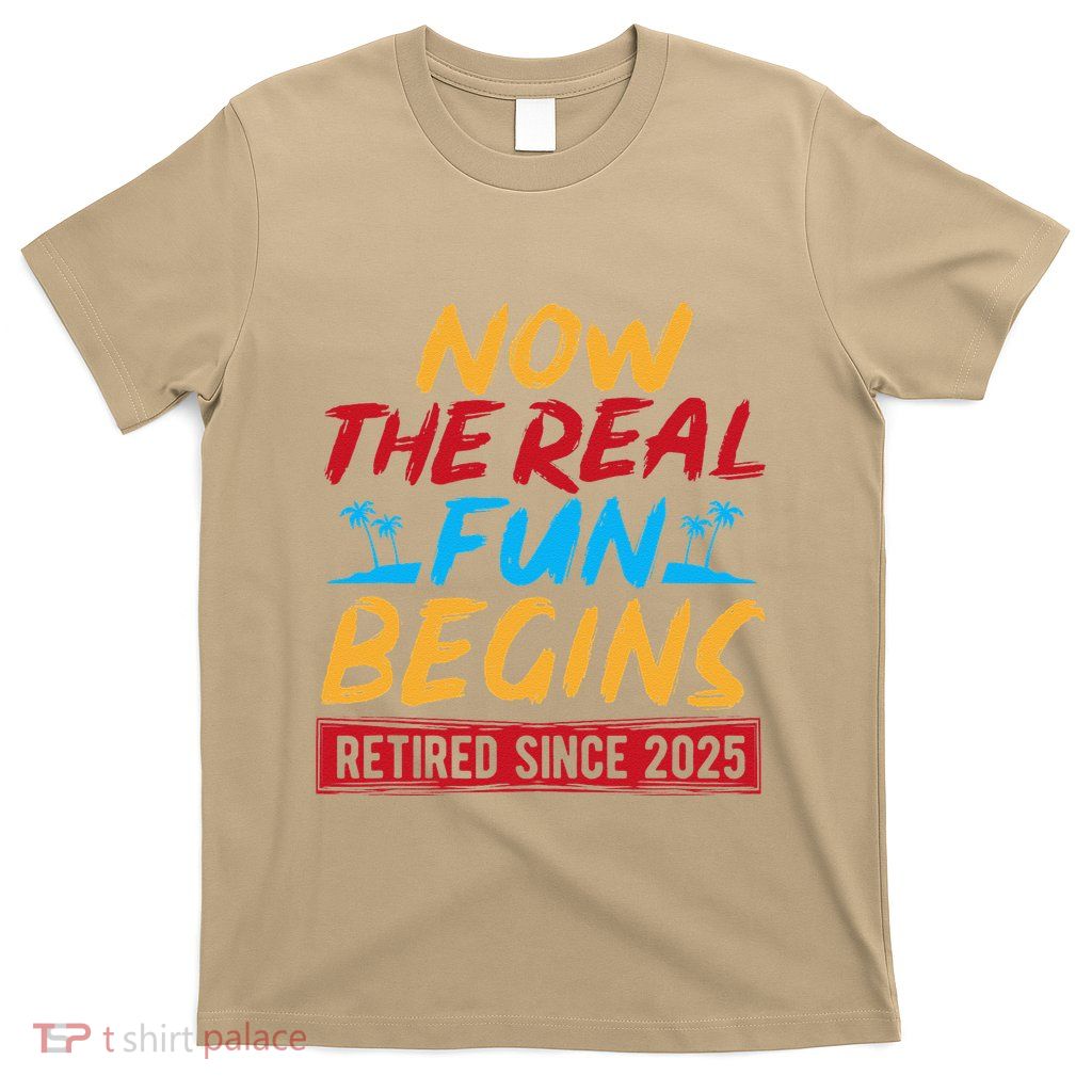 Tropical Fun Palm Tree Vacation Theme For Retirement 2025 T-Shirt