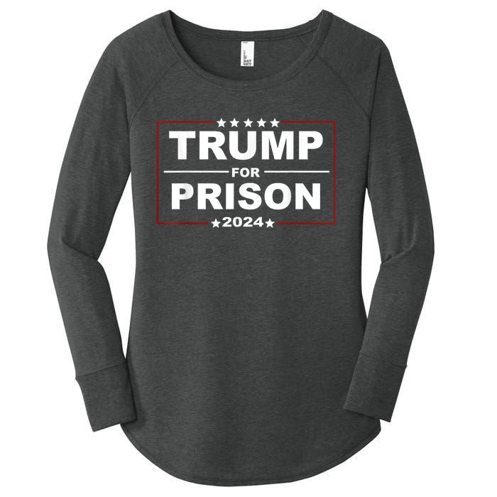 Trump For Prison 2024 Support Trump 4th Of July Women's Perfect Tri Tunic Long Sleeve Shirt