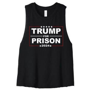 Trump For Prison 2024 Support Trump 4th Of July Women's Racerback Cropped Tank