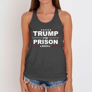 Trump For Prison 2024 Support Trump 4th Of July Women's Knotted Racerback Tank