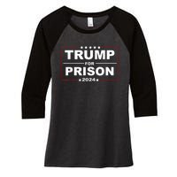 Trump For Prison 2024 Support Trump 4th Of July Women's Tri-Blend 3/4-Sleeve Raglan Shirt