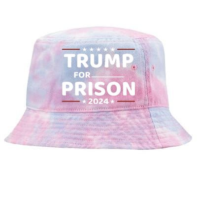 Trump For Prison 2024 Funny Politics Tie-Dyed Bucket Hat