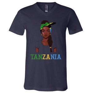 Tanzania Flag Products Souvenirs Uniform Tanzanian V-Neck T-Shirt