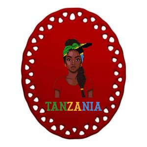 Tanzania Flag Products Souvenirs Uniform Tanzanian Ceramic Oval Ornament