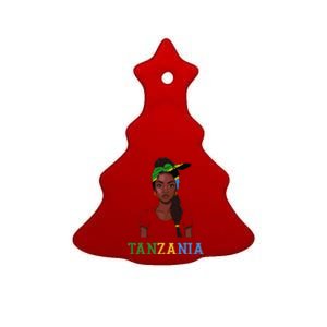 Tanzania Flag Products Souvenirs Uniform Tanzanian Ceramic Tree Ornament