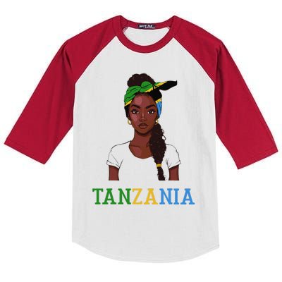 Tanzania Flag Products Souvenirs Uniform Tanzanian Kids Colorblock Raglan Jersey