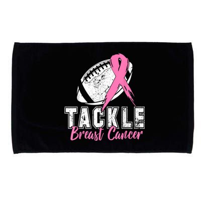 Tackle Football Pink Ribbon Breast Cancer Awareness Microfiber Hand Towel