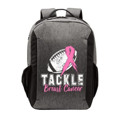 Tackle Football Pink Ribbon Breast Cancer Awareness Vector Backpack