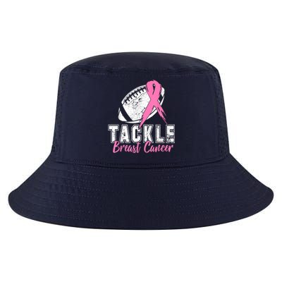 Tackle Football Pink Ribbon Breast Cancer Awareness Cool Comfort Performance Bucket Hat