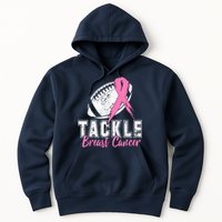 Tackle Football Pink Ribbon Breast Cancer Awareness Hoodie