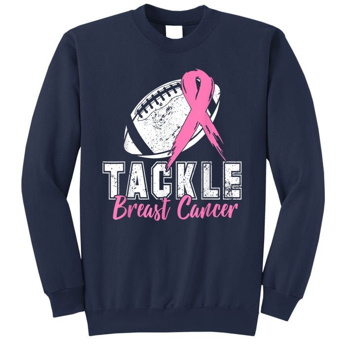 Tackle Football Pink Ribbon Breast Cancer Awareness Sweatshirt