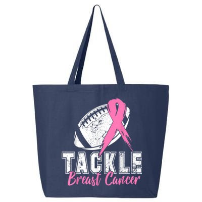 Tackle Football Pink Ribbon Breast Cancer Awareness 25L Jumbo Tote