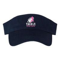 Tackle Football Pink Ribbon Breast Cancer Awareness Valucap Bio-Washed Visor