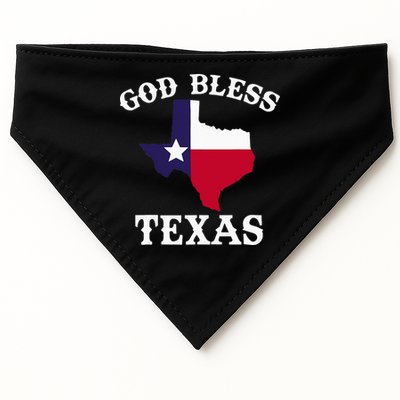 Texas Flag Patriotic Texan Pride God Bless Texas USA-Made Doggie Bandana