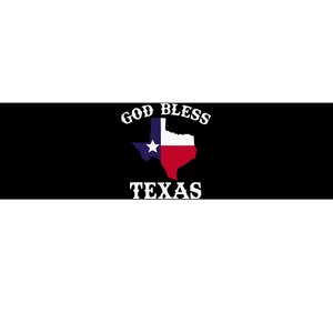 Texas Flag Patriotic Texan Pride God Bless Texas Bumper Sticker