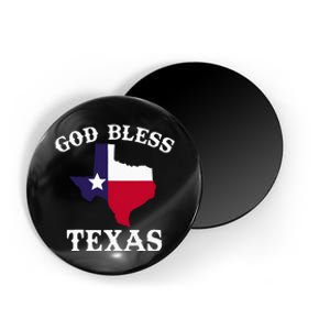 Texas Flag Patriotic Texan Pride God Bless Texas Magnet