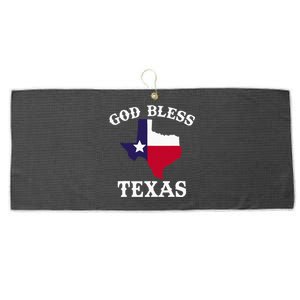 Texas Flag Patriotic Texan Pride God Bless Texas Large Microfiber Waffle Golf Towel