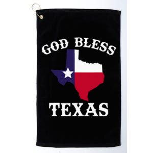 Texas Flag Patriotic Texan Pride God Bless Texas Platinum Collection Golf Towel