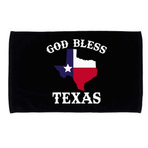 Texas Flag Patriotic Texan Pride God Bless Texas Microfiber Hand Towel