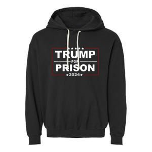 Trump For Prison 2024 Support Trump 4th Of July 9171 Garment-Dyed Fleece Hoodie