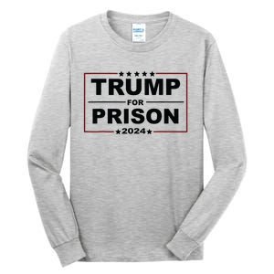 Trump For Prison 2024 Support Trump 4th Of July Tall Long Sleeve T-Shirt