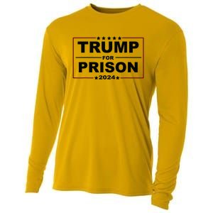 Trump For Prison 2024 Support Trump 4th Of July Cooling Performance Long Sleeve Crew