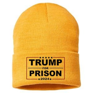 Trump For Prison 2024 Support Trump 4th Of July Sustainable Knit Beanie