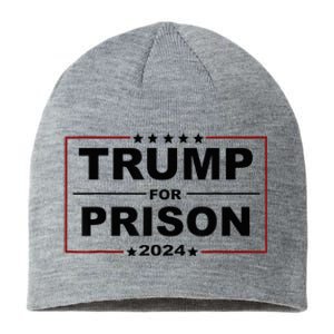 Trump For Prison 2024 Support Trump 4th Of July Sustainable Beanie