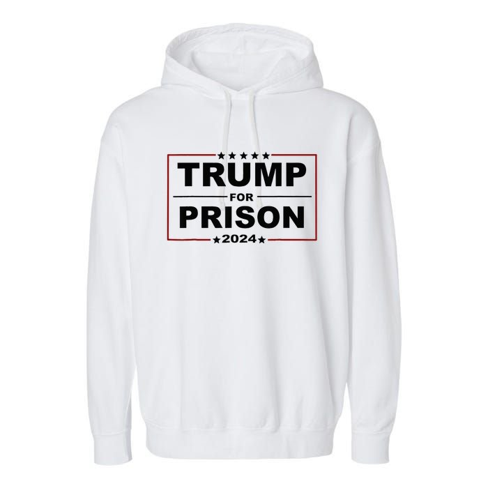 Trump For Prison 2024 Support Trump 4th Of July Garment-Dyed Fleece Hoodie