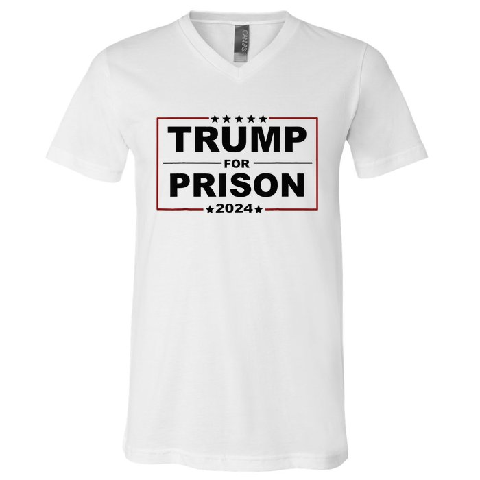 Trump For Prison 2024 Support Trump 4th Of July V-Neck T-Shirt