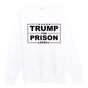 Trump For Prison 2024 Support Trump 4th Of July Premium Crewneck Sweatshirt