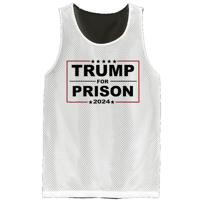 Trump For Prison 2024 Support Trump 4th Of July Mesh Reversible Basketball Jersey Tank