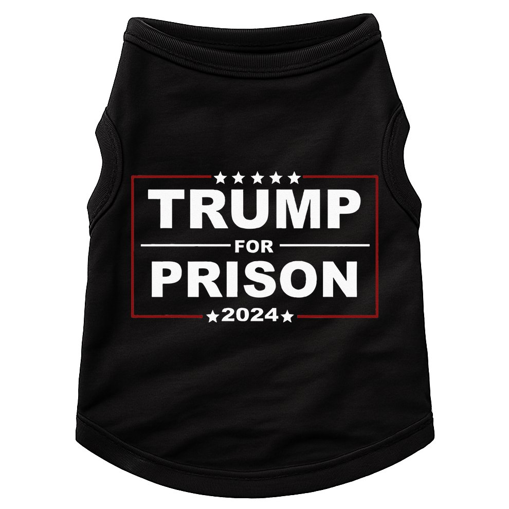 Trump For Prison 2024 Support Trump 4th Of July Doggie Tank