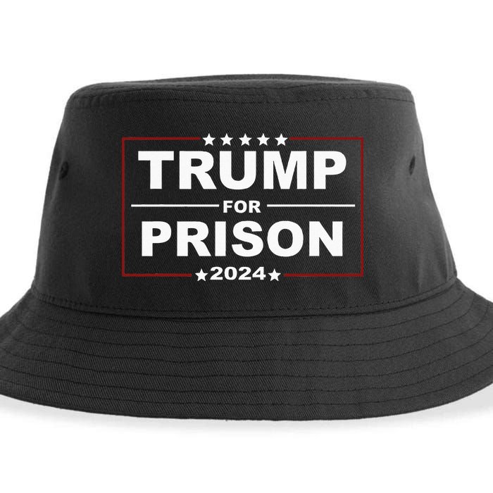 Trump For Prison 2024 Support Trump 4th Of July Sustainable Bucket Hat
