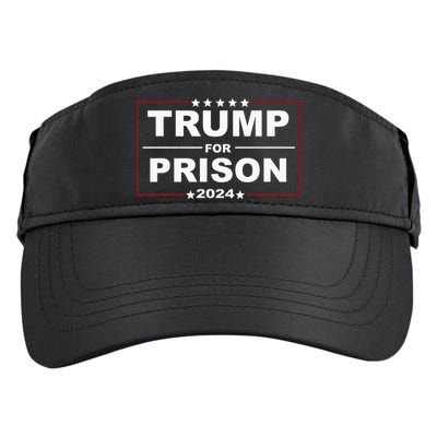 Trump For Prison 2024 Support Trump 4th Of July Adult Drive Performance Visor