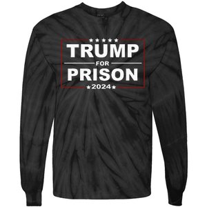 Trump For Prison 2024 Support Trump 4th Of July Tie-Dye Long Sleeve Shirt