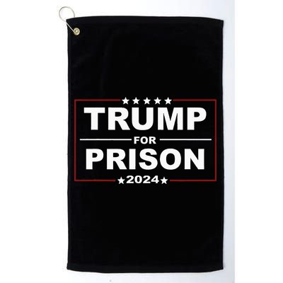 Trump For Prison 2024 Support Trump 4th Of July Golf Towel