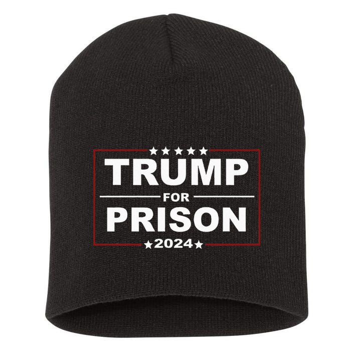 Trump For Prison 2024 Support Trump 4th Of July Short Acrylic Beanie