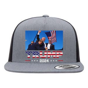 Trump Fist Pump Pride 2024 Flat Bill Trucker Hat