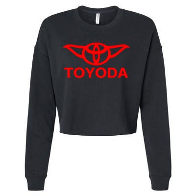 Toyoda Funny Parody Cropped Pullover Crew